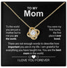 To My Mom Necklace | White Gold Necklace With Real Rose | Apple Box Rose Flower