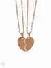 Custom Soulmate Half Heart Initials Necklace | Couple Necklace Custom Engrave | Love Couple Gift