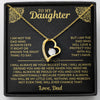 To My Daughter - I Will Always Be Proud Of You - Forever Love Necklace Gift Set