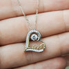 Beautiful Daughter I Love You, Love Dancing Necklace, Best Gift For Daughter