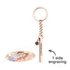 Personalized Photo Projection Keychain – Engraved Vertical Cube of Memories