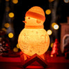 Custom Photo Engraved Night Light Snowman – A Personalized Glow for the Holidays