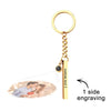 Personalized Photo Projection Keychain – Engraved Vertical Cube of Memories