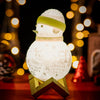 Custom Photo Engraved Night Light Snowman – A Personalized Glow for the Holidays