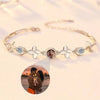 Personalized Four-Leaf Clover Photo Projection Bracelet – A Unique Symbol of Luck and Love