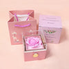 Moving Angel Wing Embrace Heart Necklace with Rose Box – Custom Projection Necklace