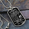 To My Daughter | My Little Girl Yesterday | Dog Tag Necklace Gift From Dad