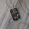 To My Daughter | My Little Girl Yesterday | Dog Tag Necklace Gift From Dad