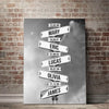 Personalized Family Names Date Of Birth Vintage Street Sign Poster Canvas, Street Signs Customized, Mother's Day Gift