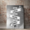 Personalized Canvas Wall Art "Date of birth of children", Gift For Parents, Mother's Day, Father's Day Gift (0.75")