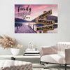 River Pier Color A Little Whole Lot of Love Multi-Names Premium Canvas (1.25")