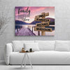 River Pier Color A Little Whole Lot of Love Multi-Names Premium Canvas (1.25")