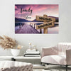 River Pier Color A Little Whole Lot of Love Multi-Names Premium Canvas (1.25")