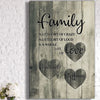 Personalized "Family... Love" Premium Canvas Wall Art (0.75")
