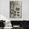 Personalized "Family... Love" Premium Canvas Wall Art (0.75")