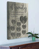 Personalized "Family... Love" Premium Canvas Wall Art (0.75")