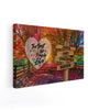 Autumn Red Road - Family Name - Print Premium Canvas