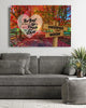 Autumn Red Road - Family Name - Print Premium Canvas