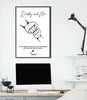 Dad First Bump Baby - Personalized Canvas Wall Art