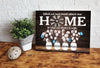 Personalized Family Name Canvas, Cotton Flower, Custom Canvas Prints, Gifts Premium Canvas (1.25")