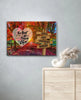 Autumn Red Road - Family Name - Print Premium Canvas