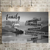 Riverside Sunset A Little Whole Lot of Love Multi-Names Premium Canvas