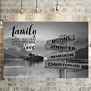 Riverside Sunset A Little Whole Lot of Love Multi-Names Premium Canvas