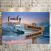 Riverside Sunset Color A Little Whole Lot of Love Multi-Names Premium Canvas