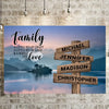 Riverside Sunset Color A Little Whole Lot of Love Multi-Names Premium Canvas