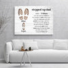 Personalized Canvas Wall Art "Stepped Up Dad" - Father's Day Gift For Dad