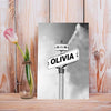 Personalized Canvas Wall Art "Date of birth of children", Gift For Parents (0.75"), Ship From Canada