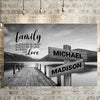 River Pier A Little Whole Lot of Love Multi-Names Premium Canvas-Gift For Parents (1.25")