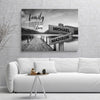 Personalized Canvas Wall Art - River Pier A Little Whole Lot of Love Multi - Names Premium Canvas