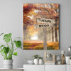Personalized Canvas Wall Art "Name of children" - Autumn Afternoon - Gift For Family