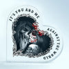 It's You And Me, Personalized Heart Shaped Acrylic Plaque, Gift For Couple