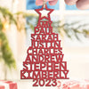Our Family 2023, Custom Family Name Wooden Ornament, Gift For Family