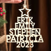 Our Family 2023, Custom Family Name Wooden Ornament, Gift For Family