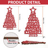 Our Family 2023, Custom Family Name Wooden Ornament, Gift For Family
