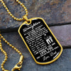 To My Daughter | My Little Girl Yesterday | Dog Tag Necklace Gift From Dad