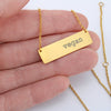 Vegan Horizontal Bar Necklace (Non FPS)