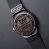 Dad My Hero | Engraved Wooden Watch