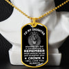 To My Daughter | Remember Whose Daughter You Are | Dog Tag Military Ball Chain