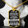 To My Son Gift From Dad | I Will Always Love You | Dog Tag Necklace
