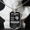 To My Daughter Gift From Dad | This Old Lion Will Have Your Back | Dog Tag Necklace