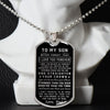 To My Son From Dad | Believe In Yourself | Dog Tag Military Ball Chain