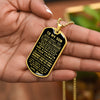 To My Son From Dad | Believe In Yourself | Dog Tag Military Ball Chain
