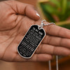 To My Son From Dad | Believe In Yourself | Dog Tag Military Ball Chain