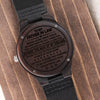 Father In Law | Raising The Man | Engraved Wooden Watch