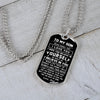 To My Son From Dad | Believe In Your Self | Dog Tag Military Ball Chain