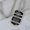 To My Daughter | Never Feel That You Are Alone | Dog Tag Necklace Gift From Dad